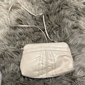 233 Broadway 1980’s cream clutch